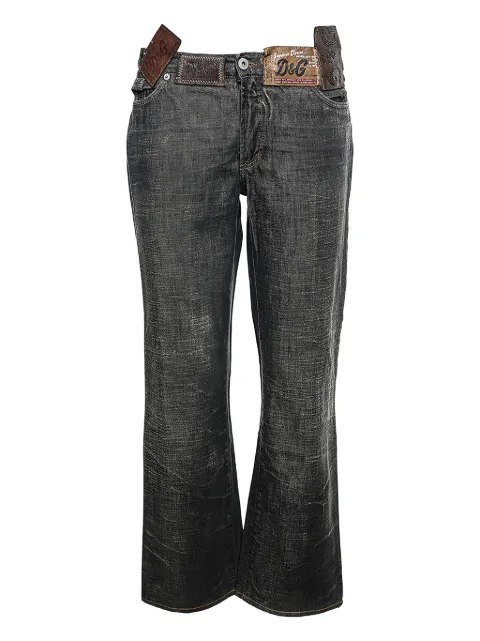 D&G Vintage pre-owned five-pockets jeans Black 565061