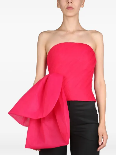 ANOUKI bow strapless top Pink ASS22I10BLFUFUCHSIA