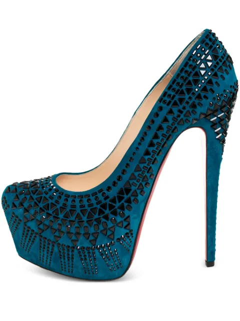 Christian Louboutin Pre-Owned 155mm leather pumps Blue 428341