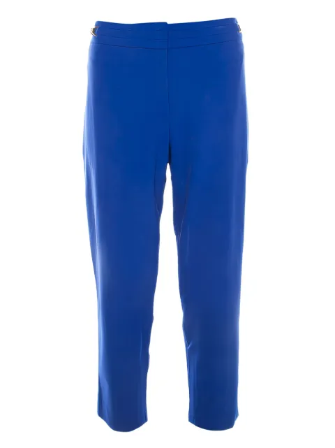 Escada Pre-Owned gold-clasp trousers Blue 209311