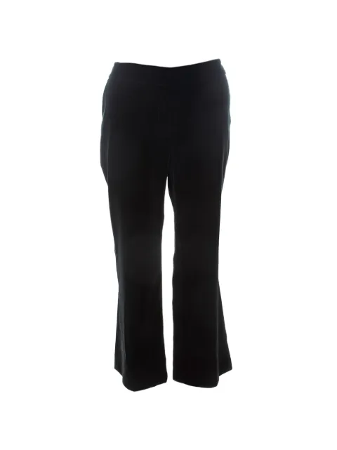 Alexander McQueen Pre-Owned velvet wide-leg trousers Black 223895