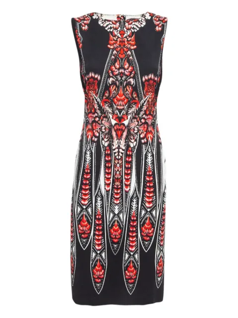 Roberto Cavalli Vintage graphic-print midi dress Black 1043529