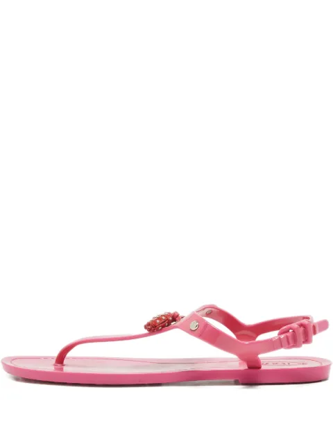 Tod's Vintage pre-owned tassel-detail flat sandals Pink 1053127