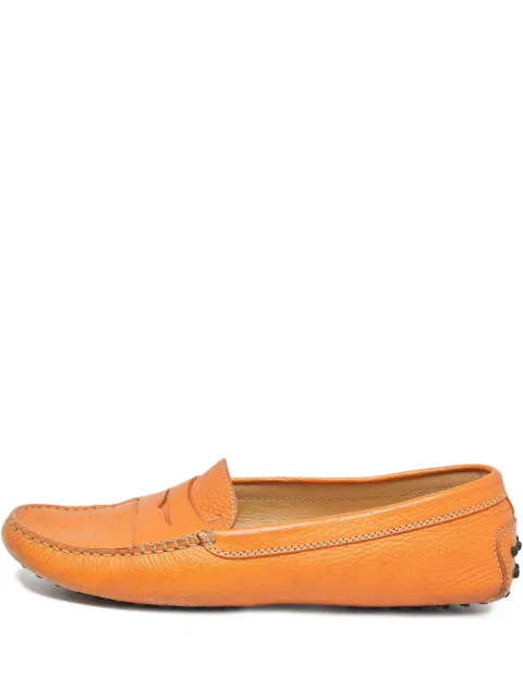 Tod's Vintage pre-owned Gommino leather loafers Orange 1000202