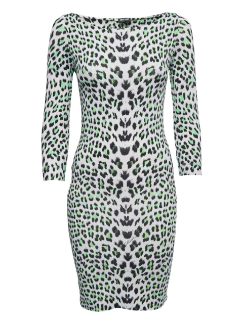 Just Cavalli Vintage pre-owned leopard-print dress White 837069