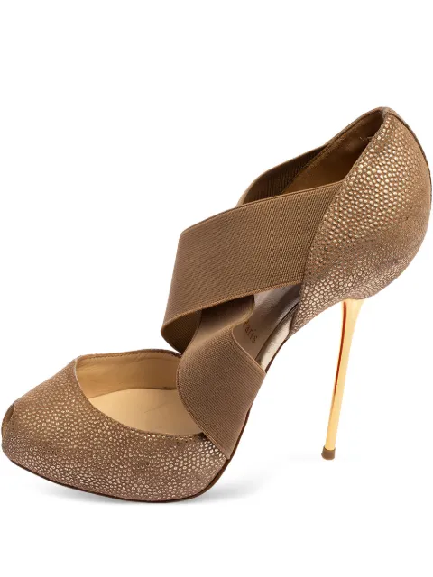 Christian Louboutin Pre-Owned 140mm Dorcet heeled pumps Neutrals 554958