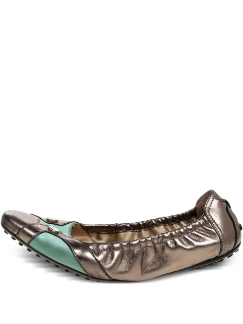 Tod's Vintage leather ballet flats Brown 321502