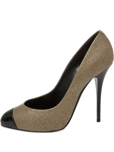 Giuseppe Zanotti Vintage Pre-owned 115mm panelled pumps Neutrals 404602