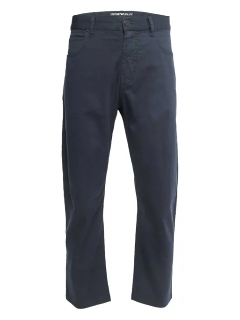 Emporio Armani Pre-Owned cotton chinos Blue 852947
