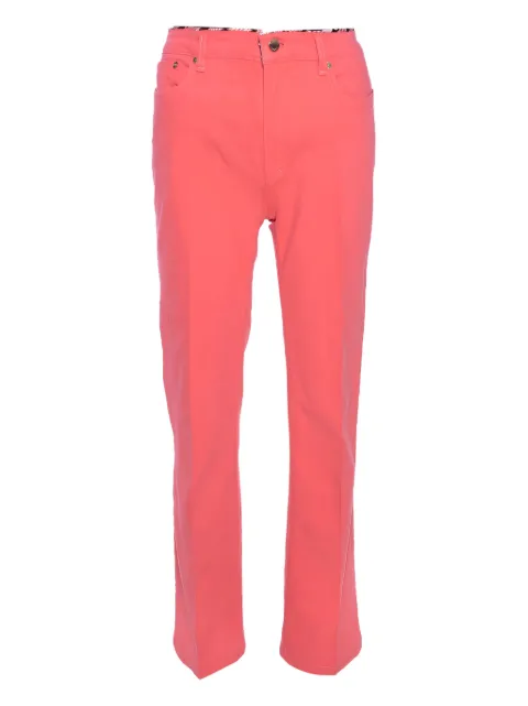 Roberto Cavalli Vintage pre-owned logo-plaque five-pocket trousers Pink 286633