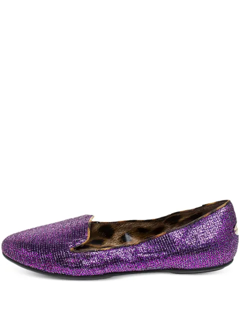 Roberto Cavalli Vintage glitter loafers Purple 245260