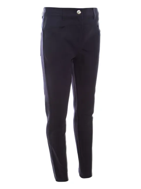Escada Pre-Owned cotton trousers Blue 201289