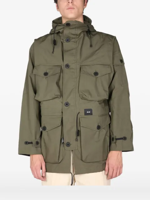 ArkAir Buttoned Hooded ArkAir Shirt Green B243AAFPOLIVEGREEN