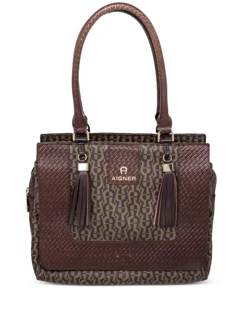 Aigner Vintage 2023 monogram tote bag Brown 469586