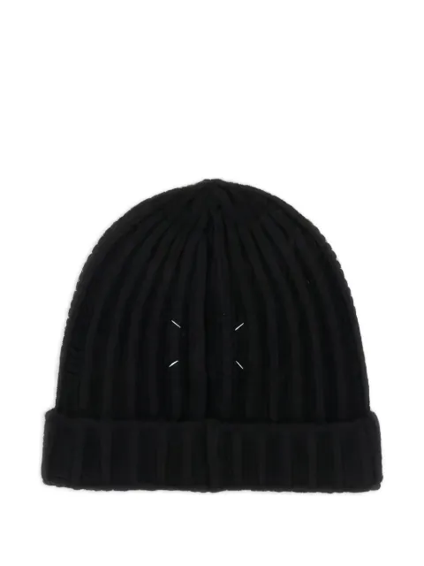 Maison Margiela ribbed wool beanie Black S50TB0009M13091