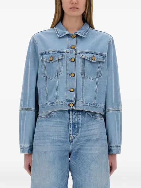 Alysi puffed-sleeve denim jacket Blue 205909P5046BDM