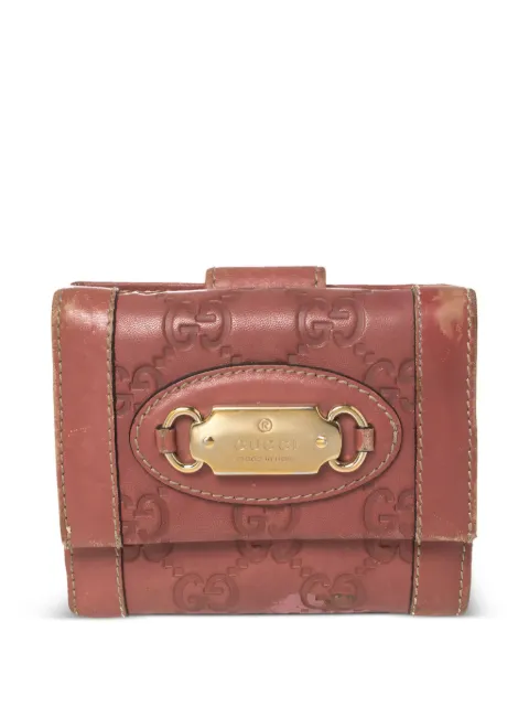Gucci Pre-Owned Guccissima leather wallet Pink 441294