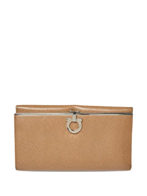 Ferragamo Pre-Owned Icona leather wallet Neutrals 416397