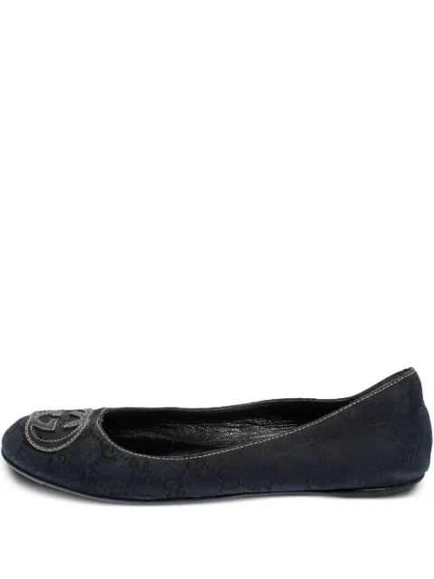 Gucci Pre-Owned GG canvas ballet flats Blue 426156
