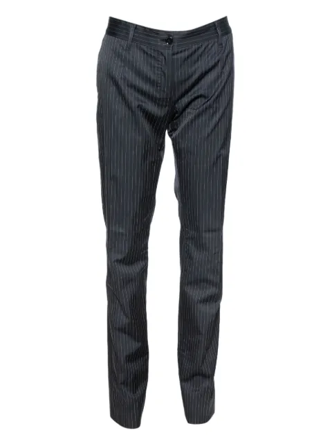 Dolce & Gabbana Pre-Owned pinstripe trousers Black 324975