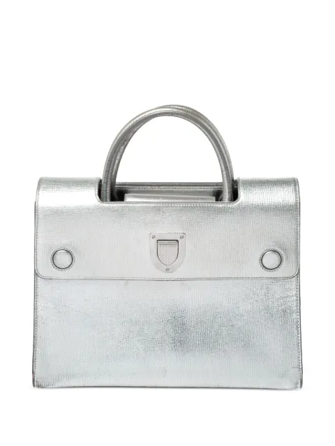 Christian Dior Pre-Owned Diorever leather tote bag Silver 258176