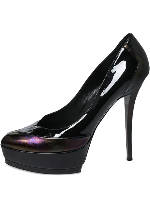 Gucci Pre-Owned 140mm patent pumps Black 273343