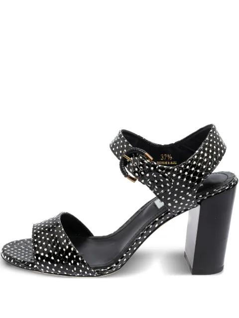 Tod's Vintage 90mm polka-dot sandals Black 463283