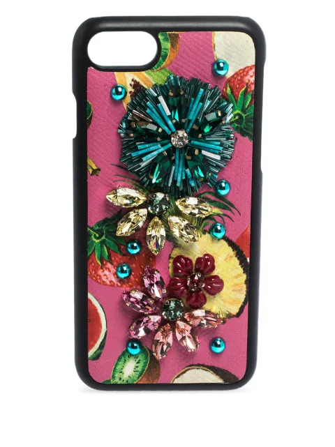 Dolce & Gabbana Pre-Owned Embellishment iPhone 7 case Black 282059