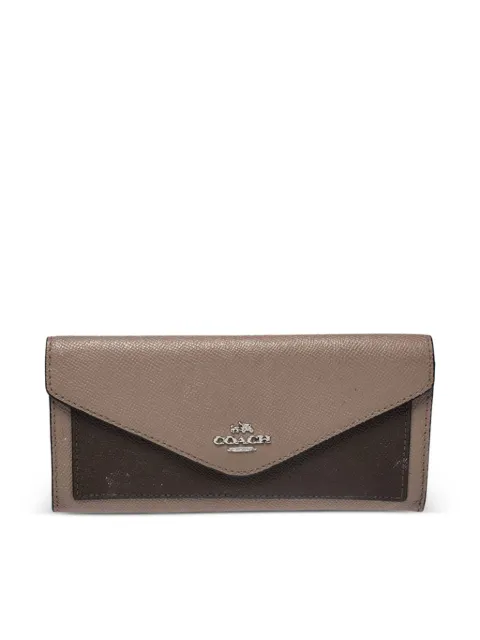 Coach Vintage leather continental wallet Neutrals 275721