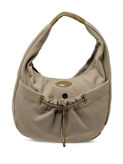 Tod's Vintage drawstring-detail handbag Brown 407241