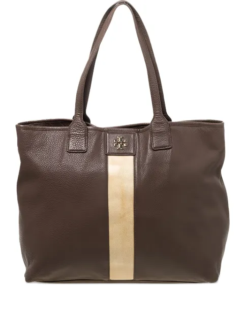 Tory Burch striped leather tote bag 325812