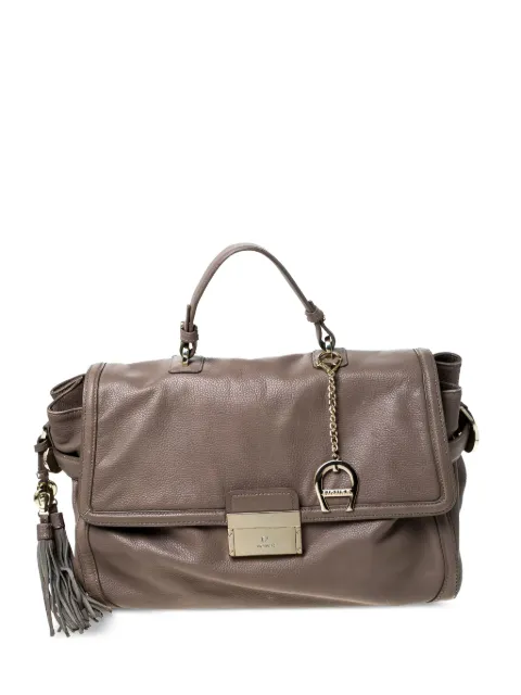 Aigner Vintage 2024 pre owned flap-top handle bag Brown 229906