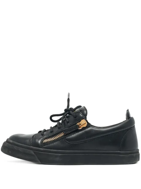 Giuseppe Zanotti Vintage pre-owned leather sneakers Black 1130670