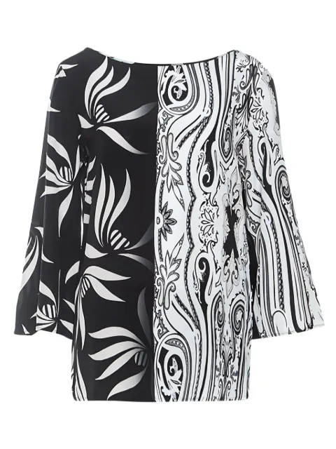 Etro Pre-Owned split-design blouse Black 252063