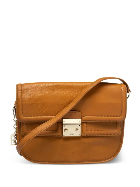 DKNY Vintage pre-owned leather shoulder bag Brown 386886