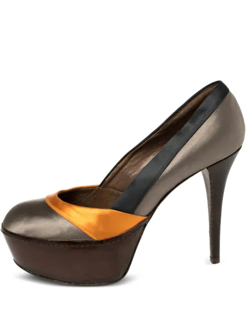 Marni Pre-Owned platform pumps Brown 387089