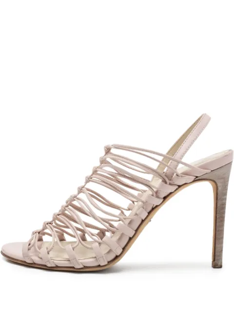 Roberto Cavalli Vintage pre-owned 90mm caged sandals Pink 205998