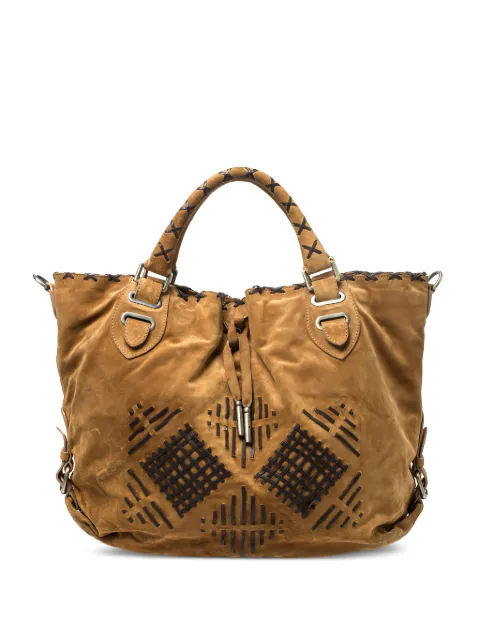 Bally Vintage pre-owned suede tote bag Brown 251755