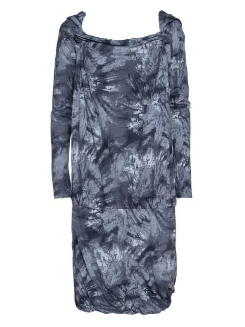 Alexander McQueen Pre-Owned abstract-print dress Grey 306027