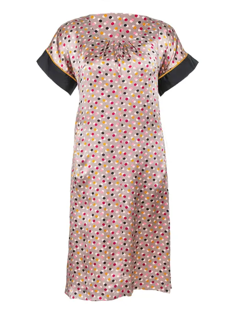 Kenzo Pre-Owned polka-dot silk dress Pink 352261