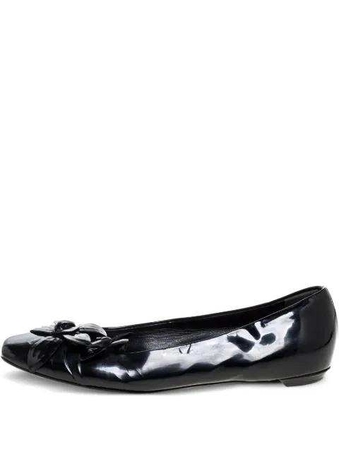Gucci Pre-Owned leather ballet flats Black 325250