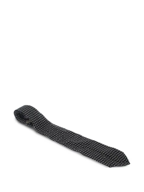 Giorgio Armani Pre-Owned patterned tie Black 228156