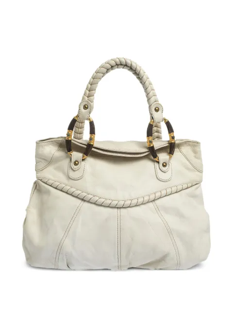 Valentino Garavani Pre-Owned leather braided handbag White 296427