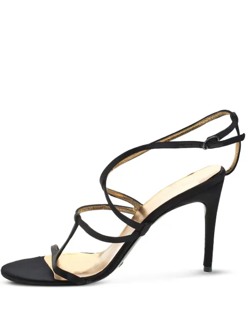 Dolce & Gabbana Pre-Owned strappy satin sandals Black 259151