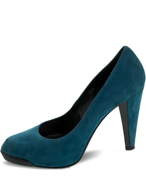 Tod's Vintage suede pumps Blue 239717