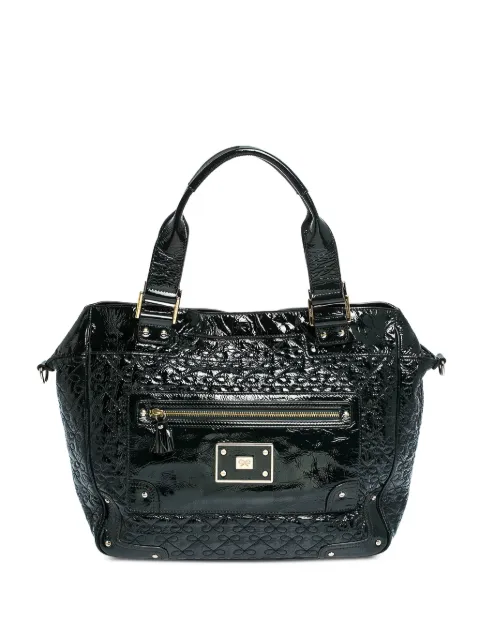 Anya Hindmarch Pre-owned paten-lather tote bag Green 290558