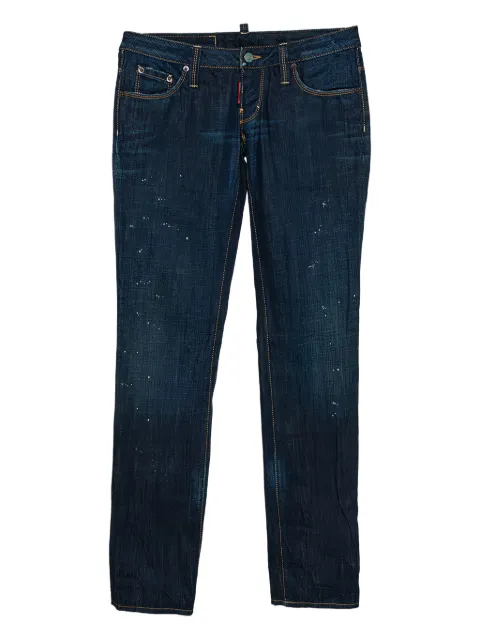 DSQUARED2 Pre-owned logo-patch jeans Blue 296868