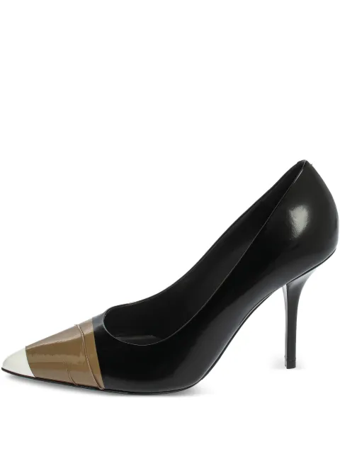 Burberry Pre-Owned 90mm Annalise patent leather pumps Black 410100