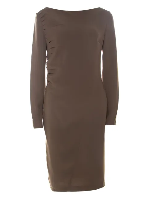 Escada Pre-Owned pleated midi dress Green 224118