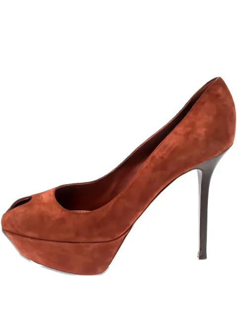 Sergio Rossi Vintage pre-owned 125mm Cachet platform pumps Orange 216165